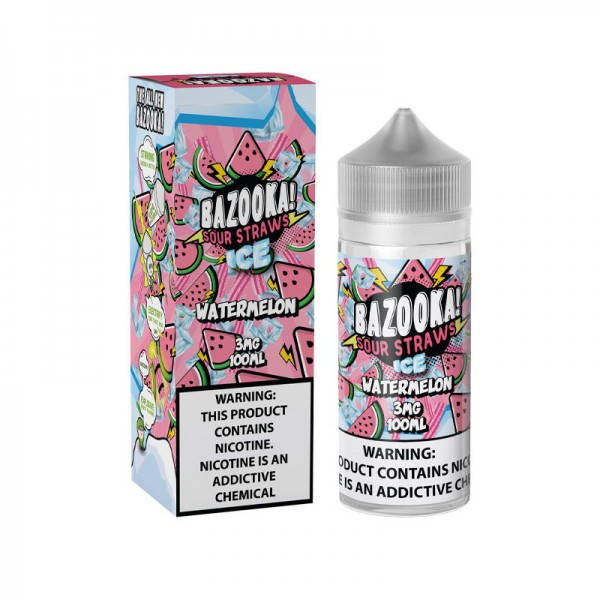 Bazooka - Watermelon Sour Straws ICE 100mL Bazooka - Watermelon Sour Straws ICE 100mL