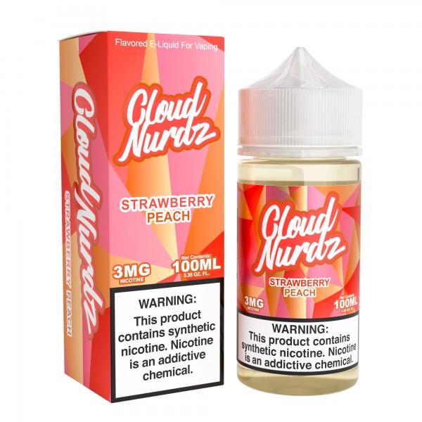 Cloud Nurdz Synthetic - Strawberry Peach 100mL Cloud Nurdz Synthetic - Strawberry Peach 100mL