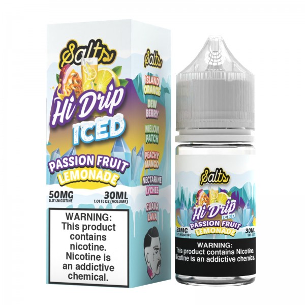 Hi-Drip Salt - Passion Fruit Lemonade Iced 30mL Hi-Drip Salt - Passion Fruit Lemonade Iced 30mL