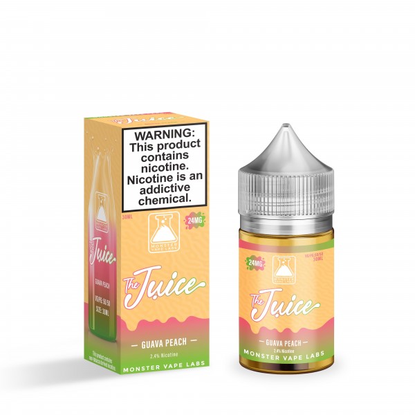 The Juice Synthetic Salt by MONSTER Vape Labs - Guava Peach 30mL The Juice Synthetic Salt by MONSTER Vape Labs - Guava Peach 30mL