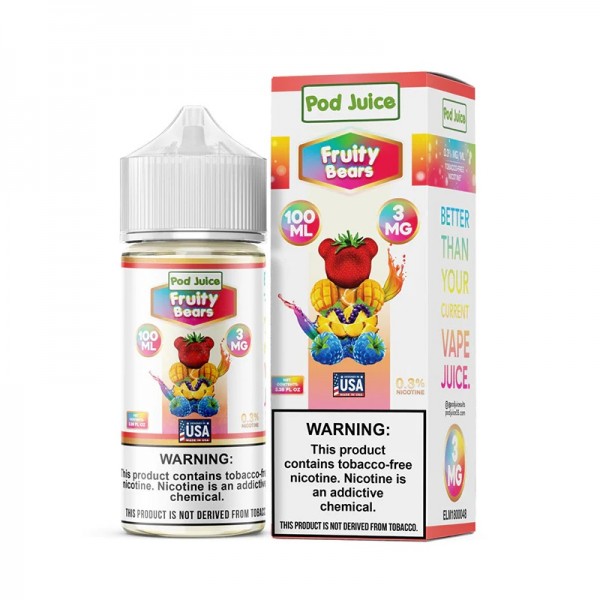 Pod Juice Synthetic - Fruity Bears 100mL Pod Juice Synthetic - Fruity Bears 100mL