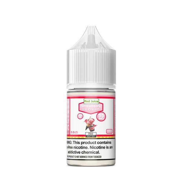 Pod Juice Synthetic Salt - Strawberry Ice Cream 30mL Pod Juice Synthetic Salt - Strawberry Ice Cream 30mL
