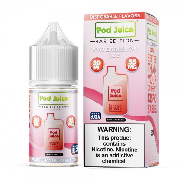 Pod Juice Bar Edition Synthetic Salt - Watermelon Ice 30mL