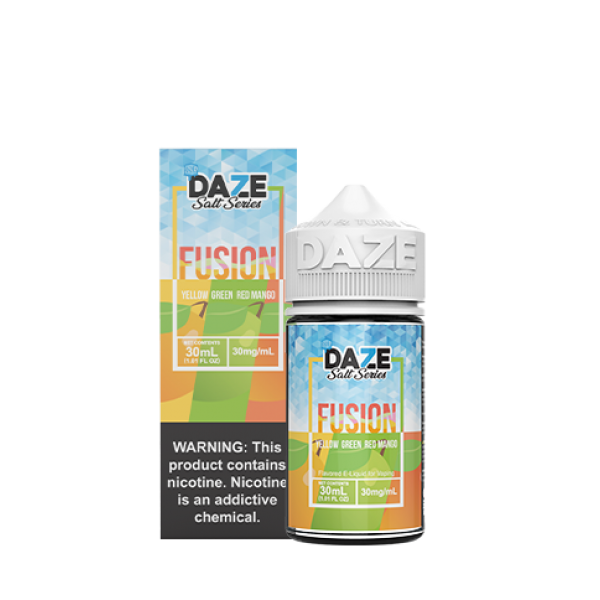 Daze Fusion Synthetic Salt - Yellow Green Red Mango ICED 30mL Daze Fusion Synthetic Salt - Yellow Green Red Mango ICED 30mL