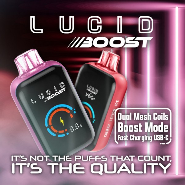 Lucid Boost Disposable 5% (Display Box of 5) (Master Case of 200) Lucid Boost Disposable 5% (Display Box of 5) (Master Case of 200)