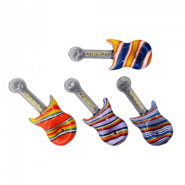 Cheech Glass Candy Guitar Hand Pipe