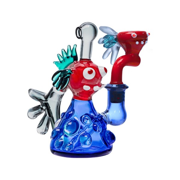 Cheech Glass 5" Fish in the Sea Water Pipe