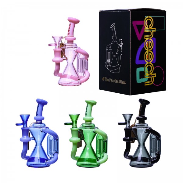 Cheech Glass 7" Cheech Tree Perc Recycler Water Pipe