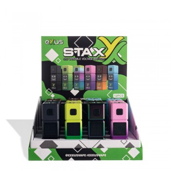 Exxus Stax Battery Display Box 12CT