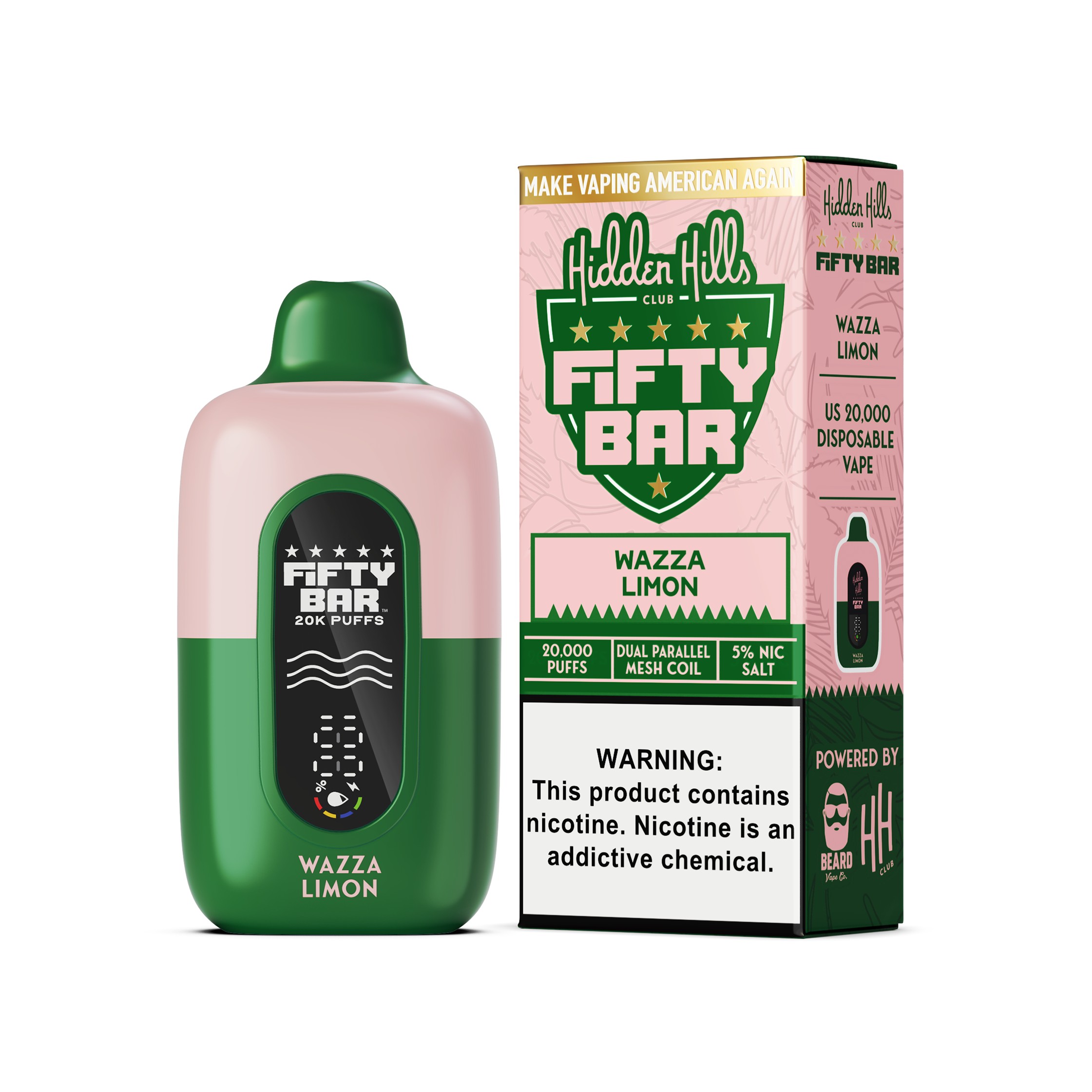 elf bar vape uk Yeti Mint Fifty Bar Vape by Hidden Hills Club main image 1