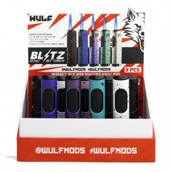 Wulf Blitz Mini Jet Torch Display Box 9CT