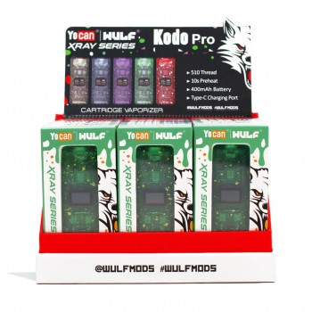Wulf X-Ray Series Kodo Pro Cartridge Mod Display Box 15CT Wulf X-Ray Series Kodo Pro Cartridge Mod Display Box 15CT