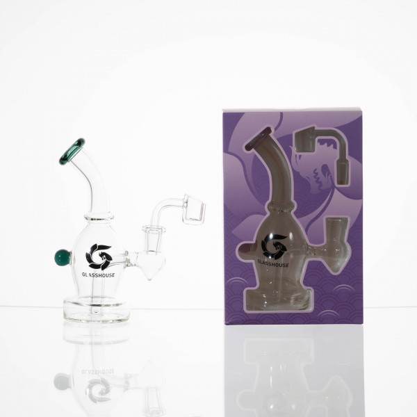 Glass House 6" Olive Banger Hanger Rig