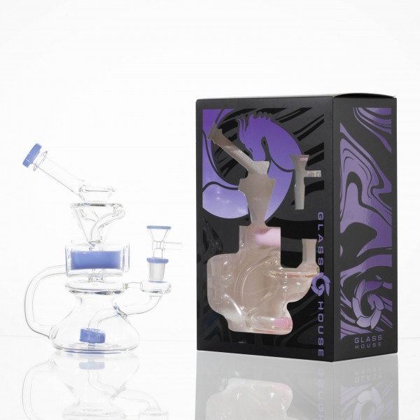 Glass House 8" Double Barrel Recycler Rig