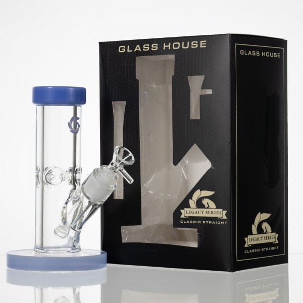 Glass House 8" Legacy Series Straight Water Pipe - Assorted Colors