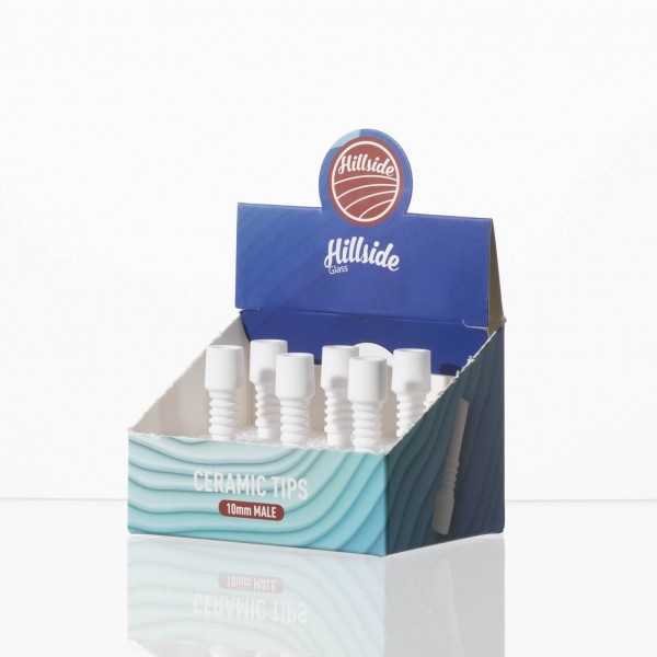 Hillside Glass 10mm Ceramic Tips Box 6CT