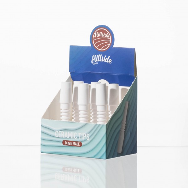 Hillside Glass 14mm Ceramic Tips Box 6CT