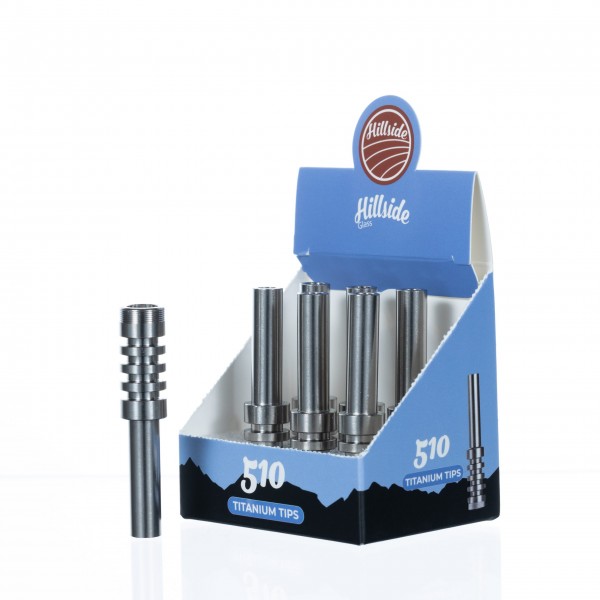 Hillside Glass 510 Titanium Tips Box 6CT