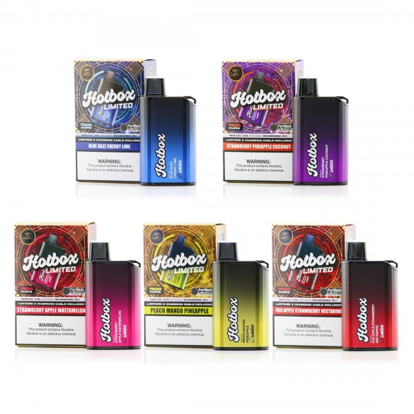 Hotbox 7500 Disposable 5% (Display Box of 5)