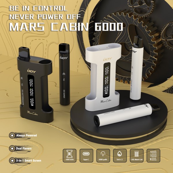 iJoy Mars Cabin 6000 Disposable 5% Kit (2 x Pod Kits + Charging Case)