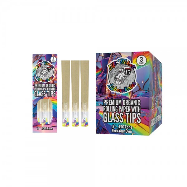 Lift Ticket Mini Glass Tip Cones Display Box 20CT