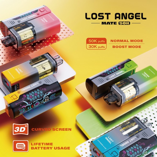 Lost Angel Mate 50K Disposable Kit 5% (Display Box of 5) (Master Case of 150)