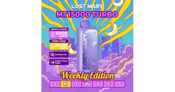 elf bar vape uk LOST MARY 15000 Puffs Turbo 5% Disposable Vape main image 1