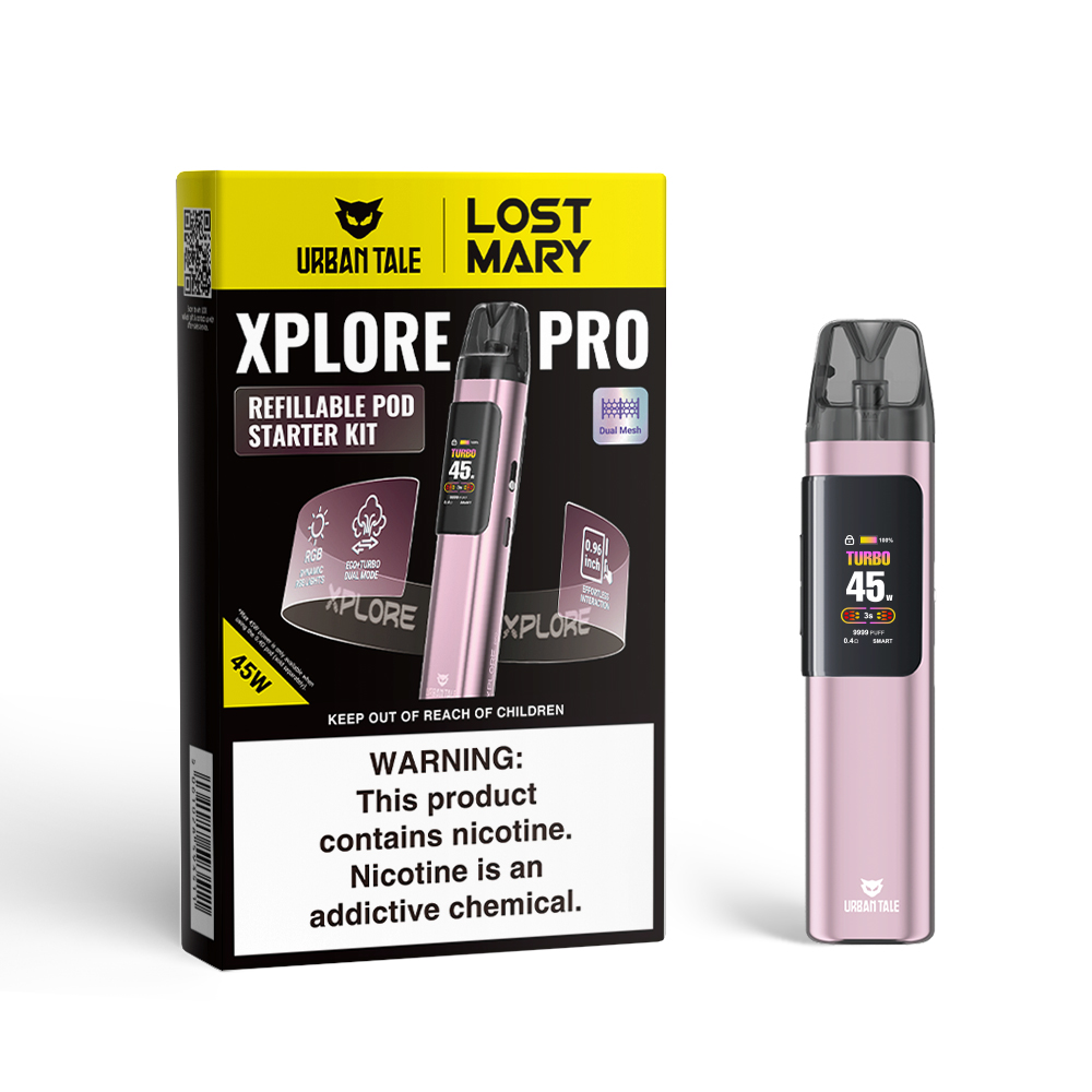 Urban Tale x Lost Mary Xplore PRO Pod Kit, xplore dual mesh refillable ...