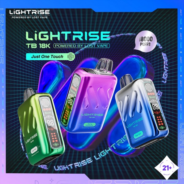 LIGHTRISE TB 18K Disposable 5% (Display Box of 5) (Master Case of 200)