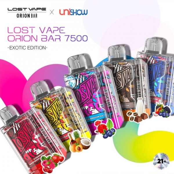 Orion Bar 7500 Exotic Edition Disposable 5% (Display Box of 10) (Master Case of 200)