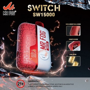 Mr Fog Switch SW15000 Disposable 5% (Display Box of 5) (Master Case of 200)