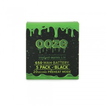OOZE Standard 5pk 650mAh Batteries OOZE Standard 5pk 650mAh Batteries