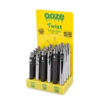 OOZE Twist Battery Display - 24 Count OOZE Twist Battery Display - 24 Count