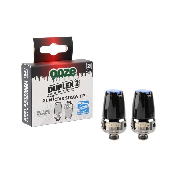 OOZE Duplex 2 Replacement XL Nectar Straw Tips 2pk