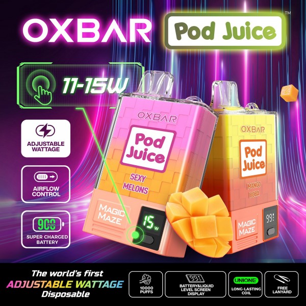 Pod Juice x OXBAR Magic Maze Pro 10K Disposable 5% (Display Box of 5) (Master Case of 100)