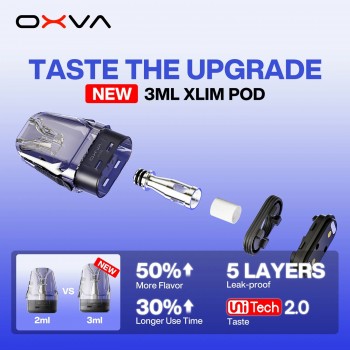 OXVA XLIM Top Fill Version 3mL Cartridges 3pk