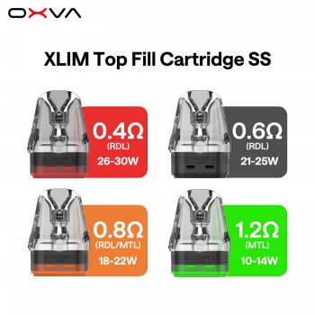 OXVA XLIM Top Fill DNA Version Cartridges 3pk