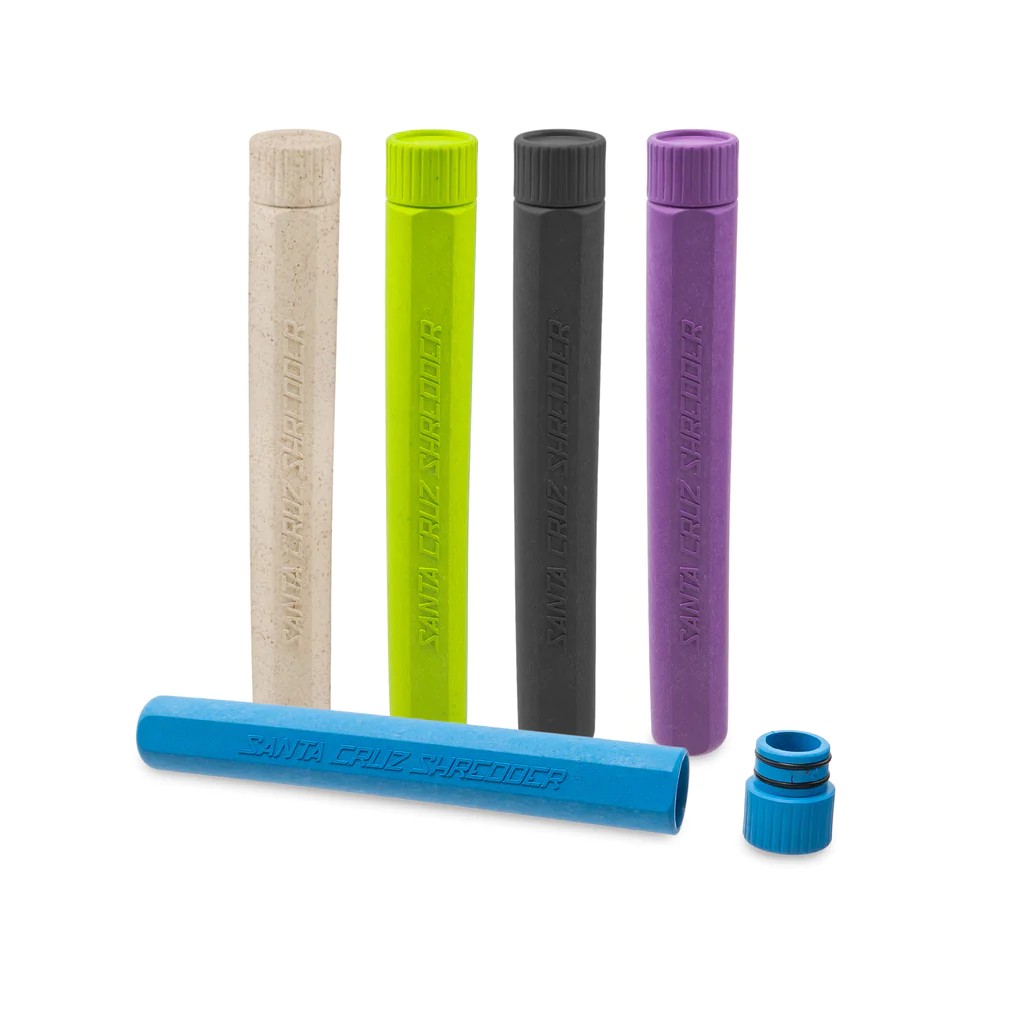 Santa Cruz Shredder J Tube | Premium King Size Contenitore per viaggi | Realizzato in materiale di canapa resistente, leggero e discreto (nero