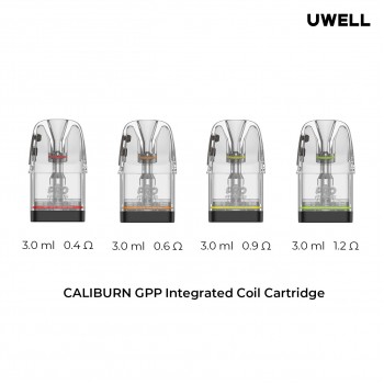 Uwell Caliburn GPP Integrated Coil Cartridges 3pk