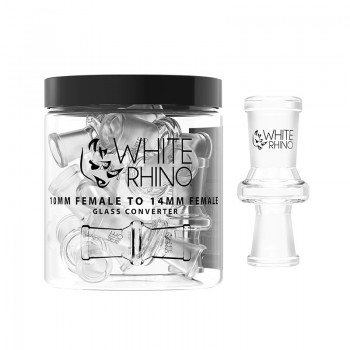 White Rhino Female Glass Converters 10ct