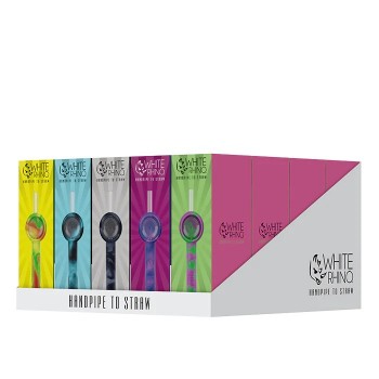 White Rhino Hand Pipe to Straw Display 20CT