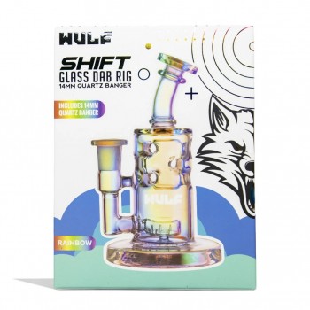 Wulf Mods Shift 14mm Dab Rig w/ Quartz Banger Wulf Mods Shift 14mm Dab Rig w/ Quartz Banger