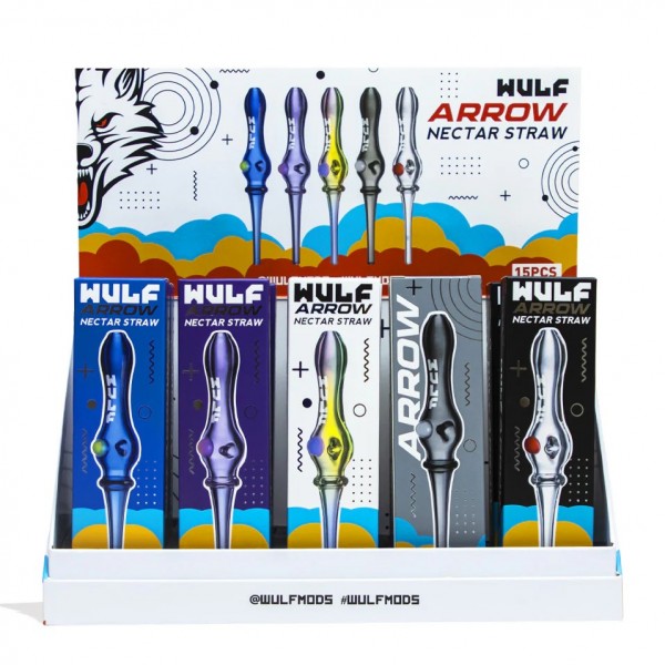 Wulf Mods Arrow Nectar Straw Display Box 15CT