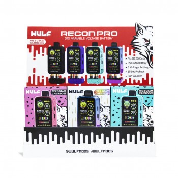 Wulf Recon Pro Dual Cartridge Battery Display 9CT Wulf Recon Pro Dual Cartridge Battery Display 9CT