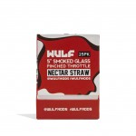 Wulf Smoked Glass Pinched Throttle Nectar Straw Display Box 25CT Wulf Smoked Glass Pinched Throttle Nectar Straw Display Box 25CT