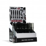 Wulf Smoked Glass SteamRoller Pipe Display Box 25CT