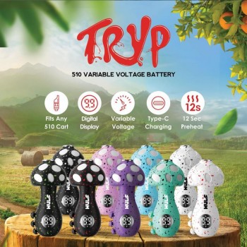 Wulf Mods TRYP Mushroom Cartridge Battery Display Box 9CT